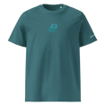 Bild in Galerie-Betrachter laden, Unisex organic cotton t-shirt in teal with minimalist symbol and short sleeves