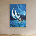 Load image into Gallery viewer, N12- Saling with the storm - Framed Canvas Art Print
