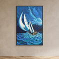 Charger l'image dans la visionneuse de la galerie, N12- Saling with the storm - Framed Canvas Art Print