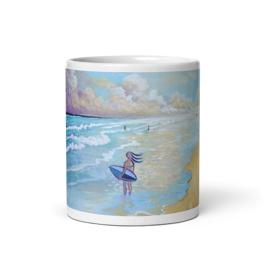 N213 - Surf Atlantique - Fille - Mug Panorama