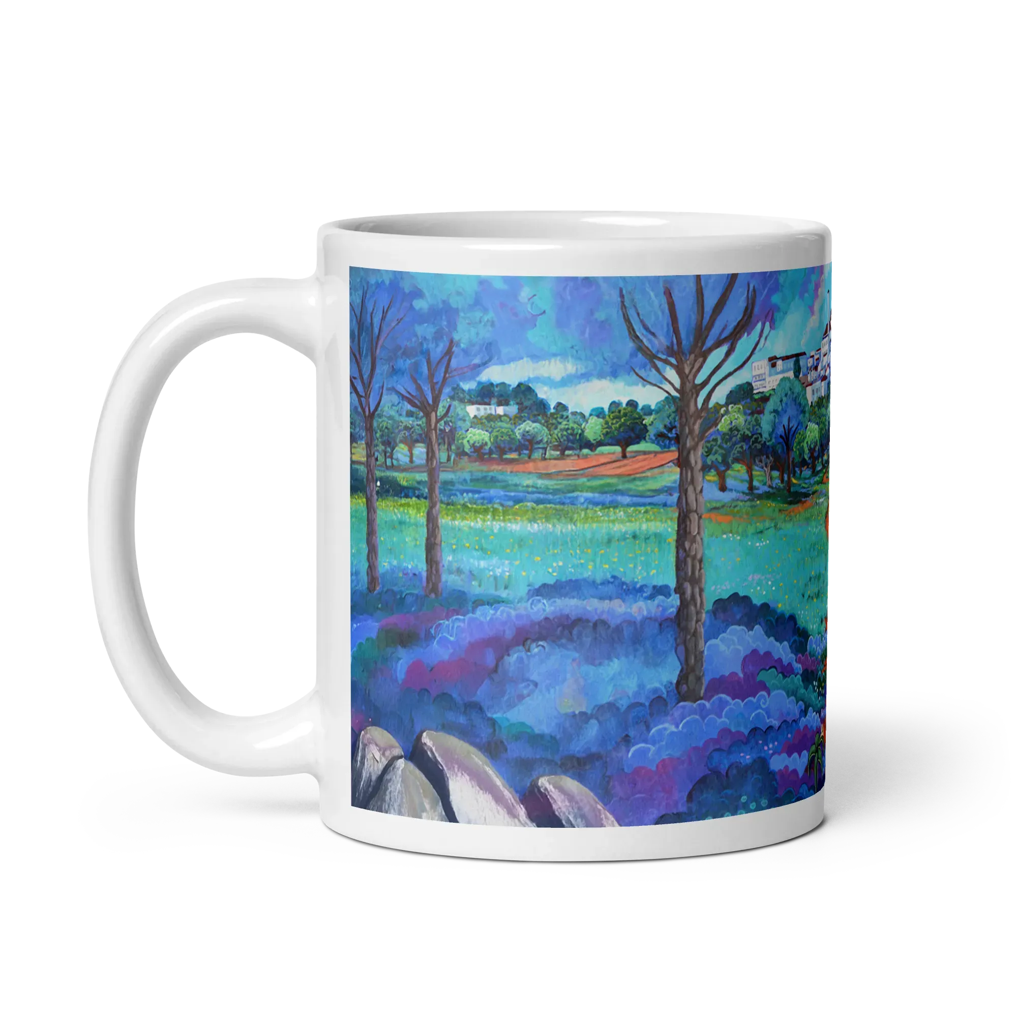 N144 - Le chien de San Roque - Version étendue - Mug Panorama