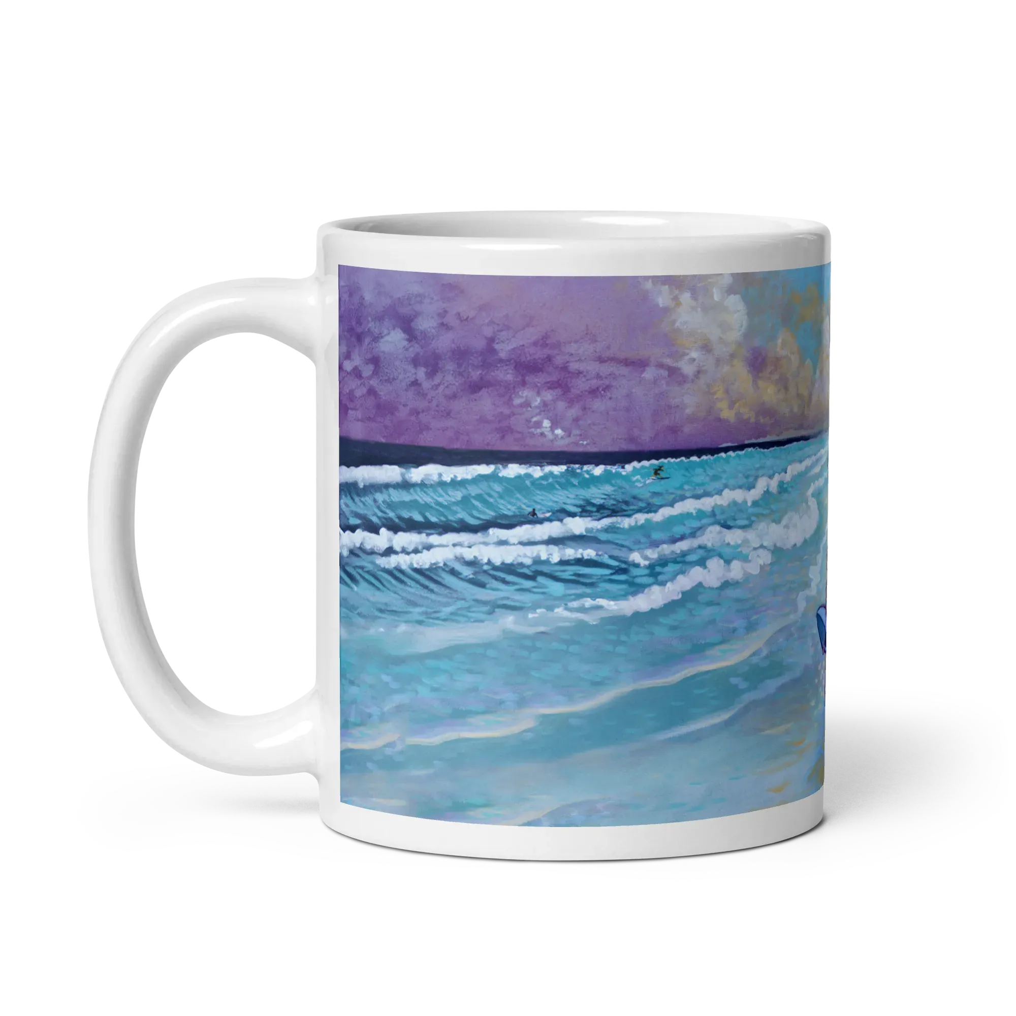 N213 - Atlantic Surf - Mädchen - Panorama Tasse