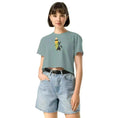 Загрузить изображение в просмотрщик галереи, 1eyeCat - The Surfer - Women’s crop top