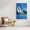 Charger l'image dans la visionneuse de la galerie, N12- Saling with the storm - Framed Canvas Art Print