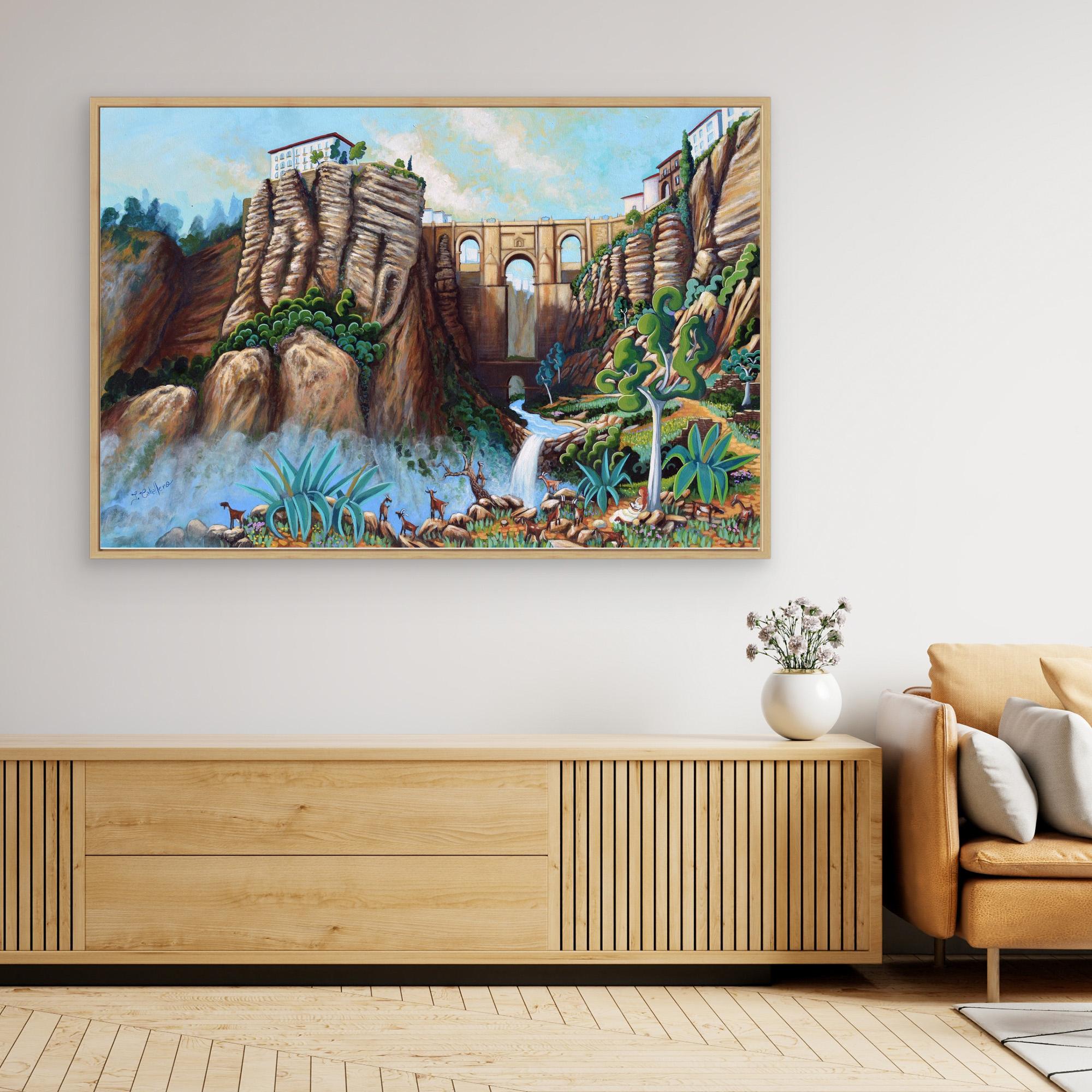 N218 - Ronda - Framed Canvas Art Print
