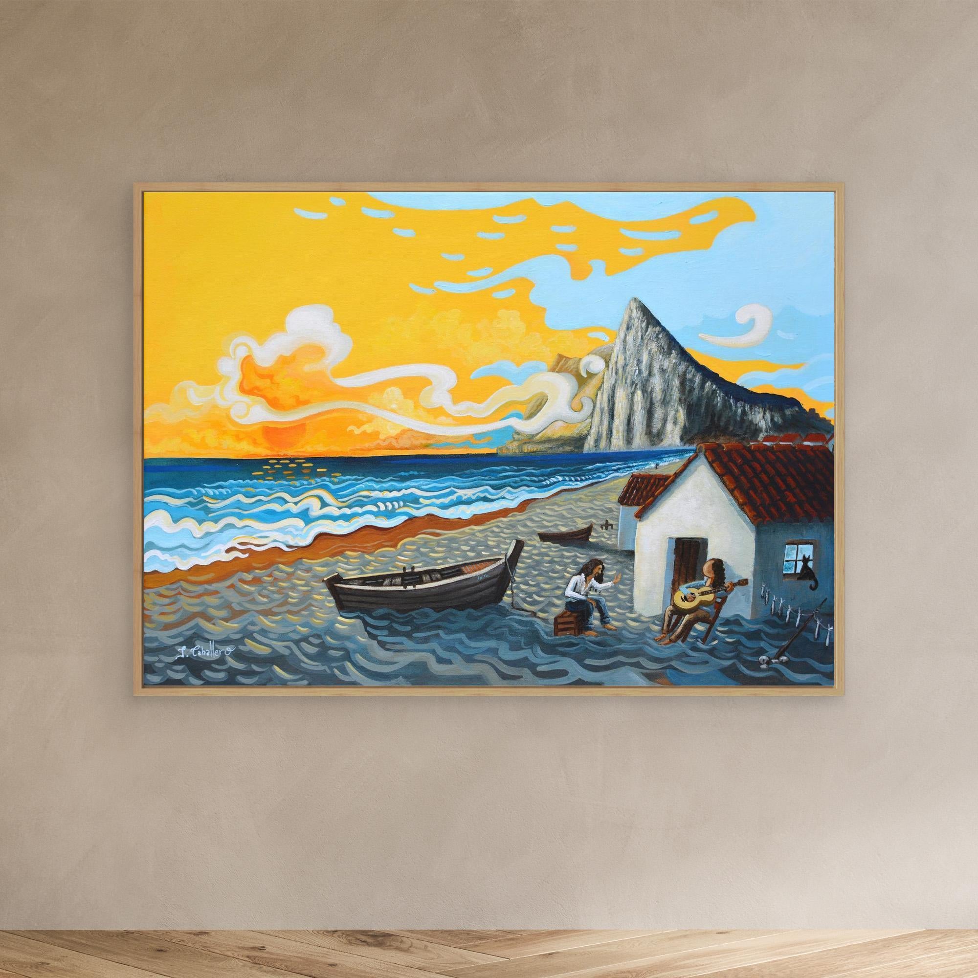 N210 - Como el agua - Framed Canvas Print