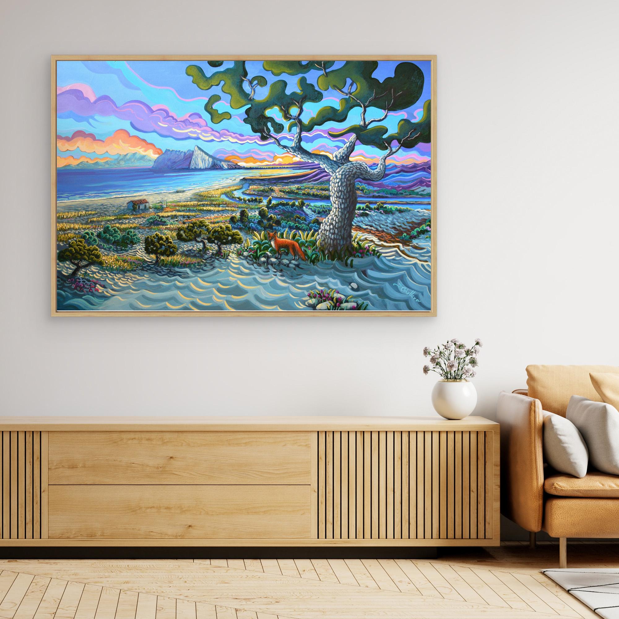 N135 - Bunker Beach - Reserva Natural del Guadalquiton - Framed Canvas
