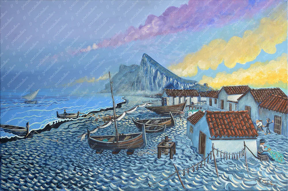N131 - Houses on the Beach - Atunara - Canvas