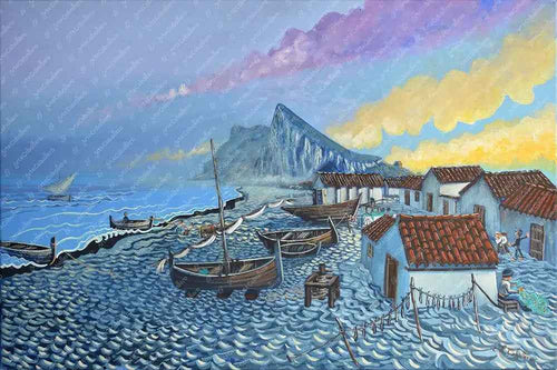 N131 - Houses on the Beach - Atunara - Canvas
