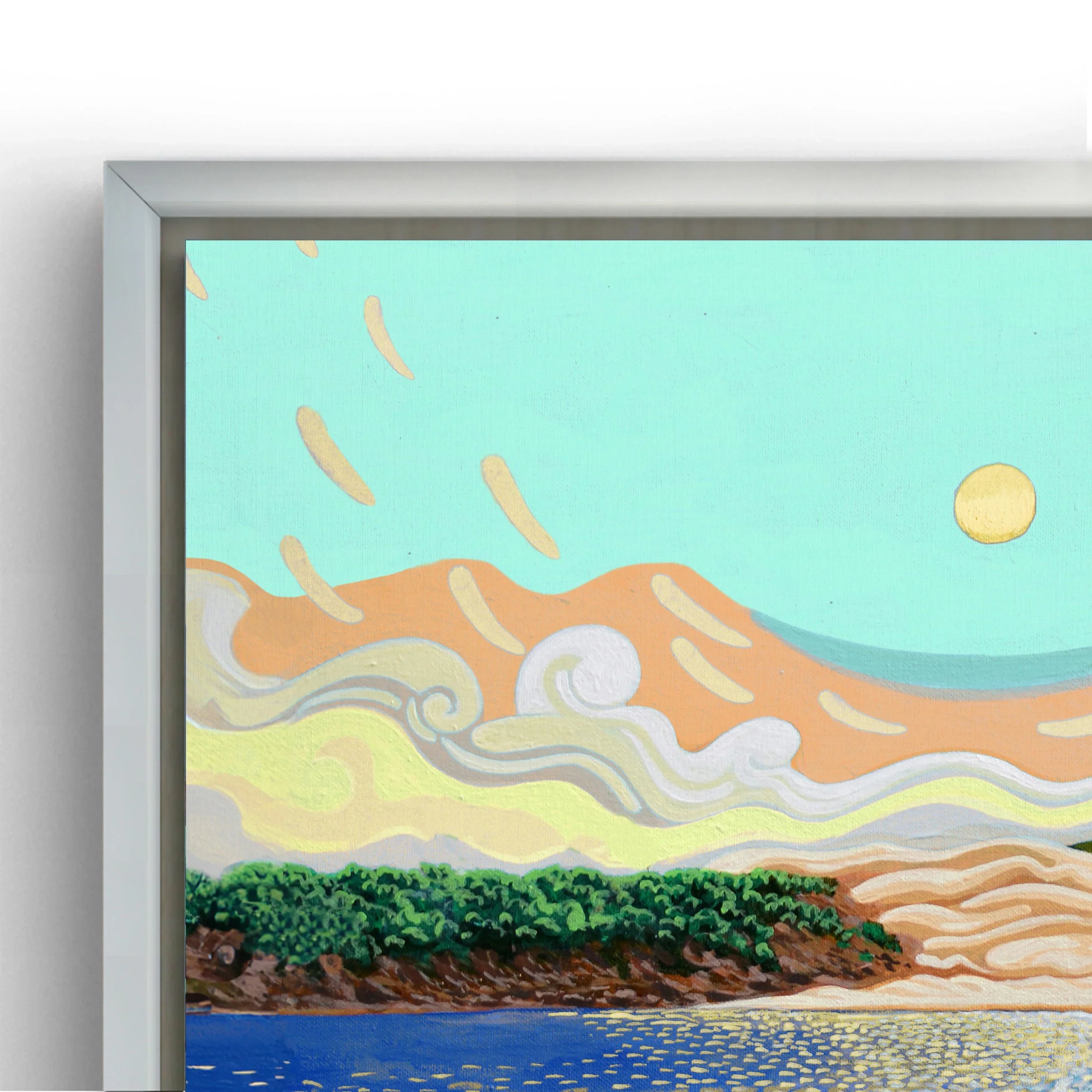 N17- Vacas de Bolonia  - Framed Canvas