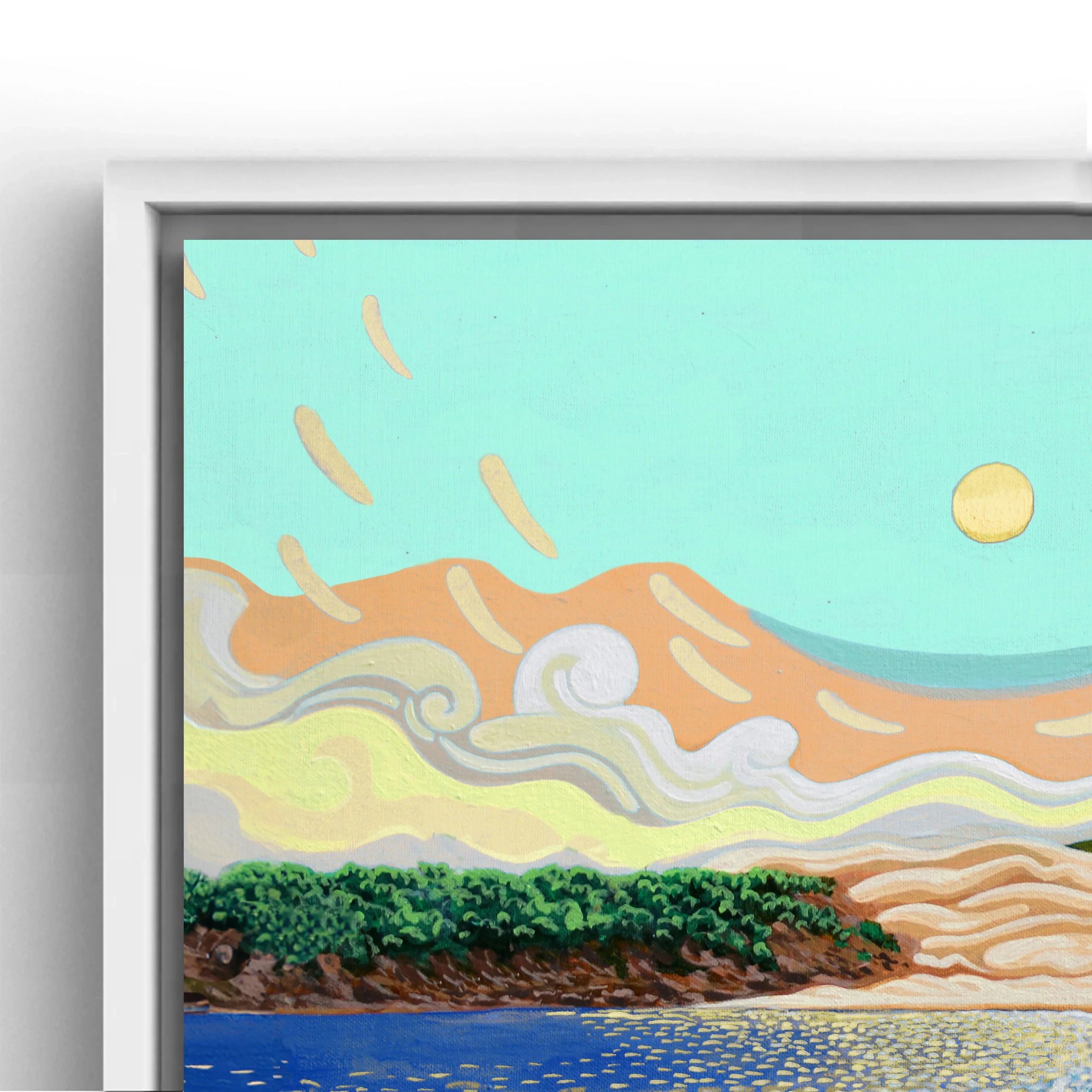 N17- Vacas de Bolonia  - Framed Canvas