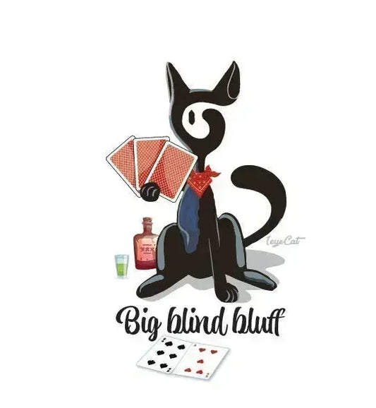 1eyeCat - Big Blind Bluff - Unisex organic cotton t-shirt