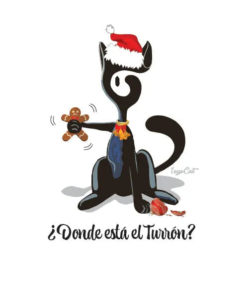 1eyeCat - Xmas - Donde esta el turron - Unisex organic cotton t-shirt