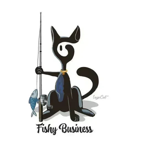 1eyeCat - Fishy Business - Unisex organic cotton t-shirt