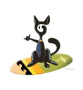 Load image into Gallery viewer, 1eyeCat - The Surfer 2 - Unisex organic cotton t-shirt
