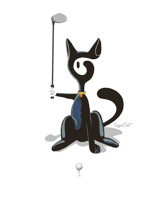 1eyeCat - Golfer - Unisex organic cotton t-shirt