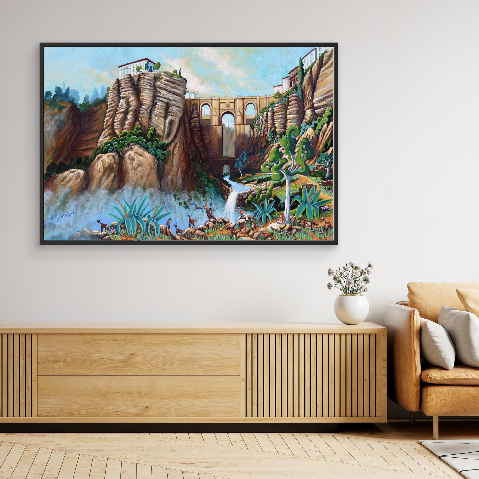 N218 - Ronda - Framed Canvas Art Print