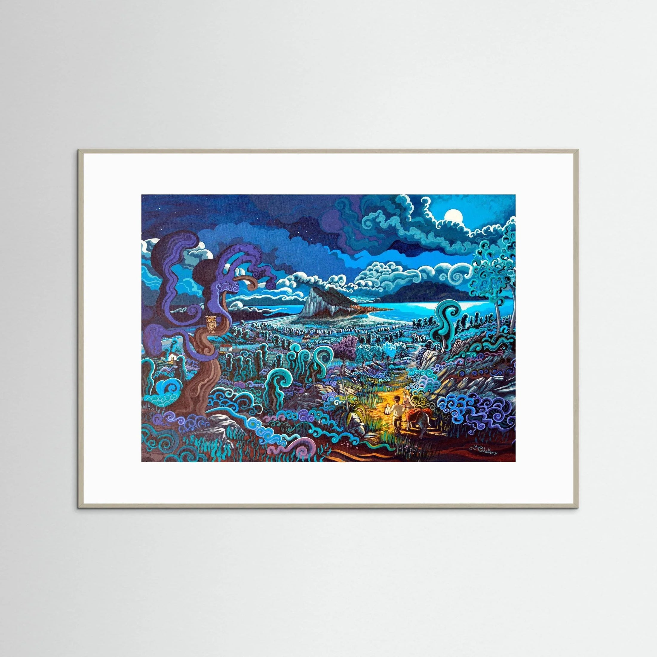 N15 - The Night Wanderer - Framed Fine Art Paper Print