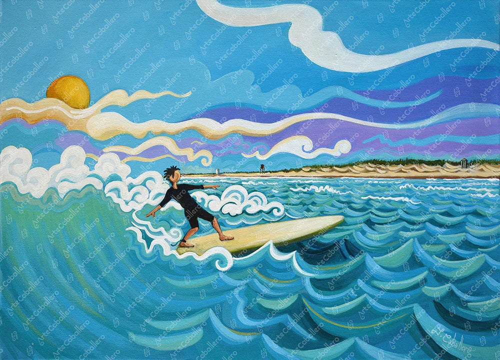 N204 - Surfing El Palmar - Canvas