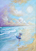 Load image into Gallery viewer, N213 - Atlantic Surf -Girl - Canvas
