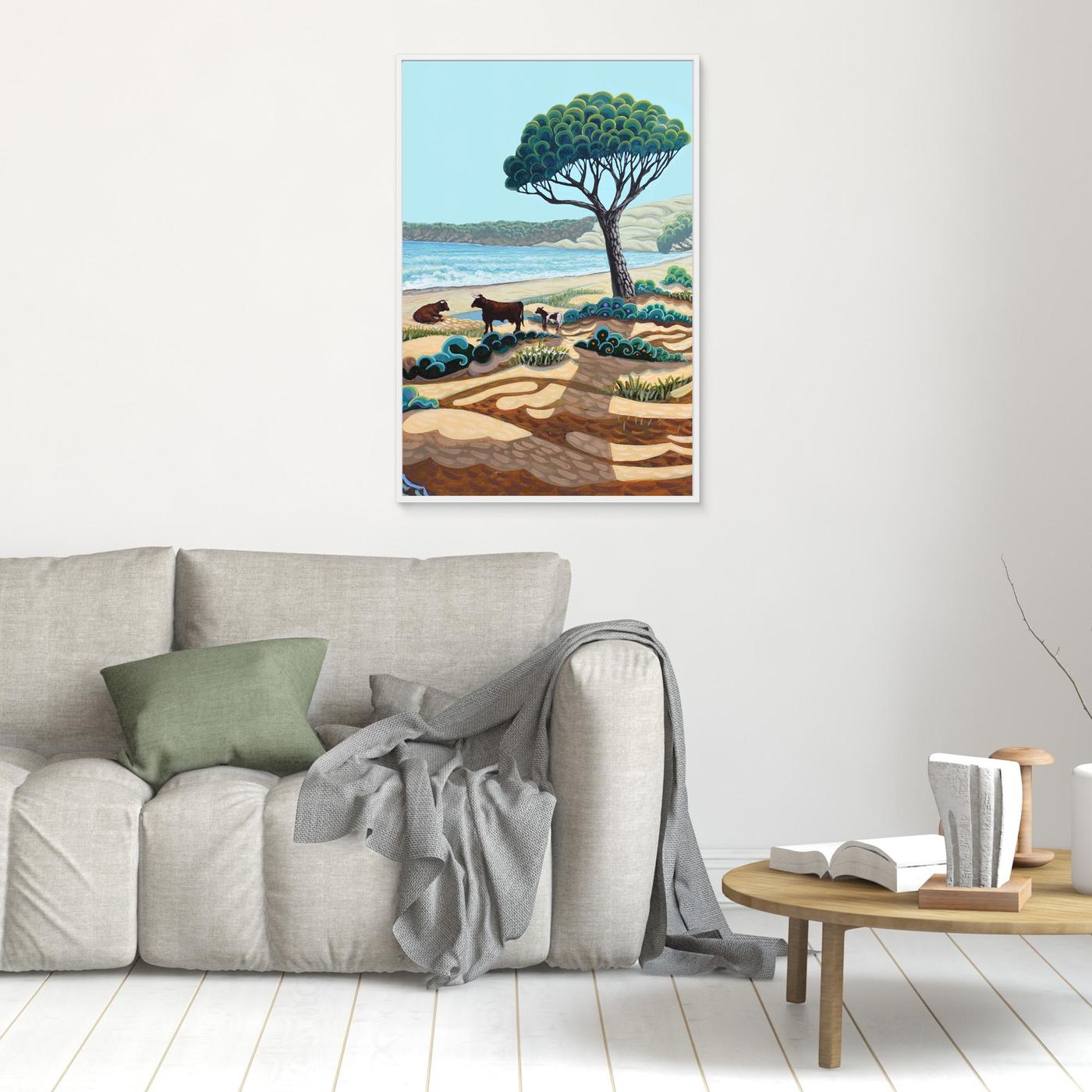 N3 - B - Costa de la Luz - Portrait - Framed Canvas