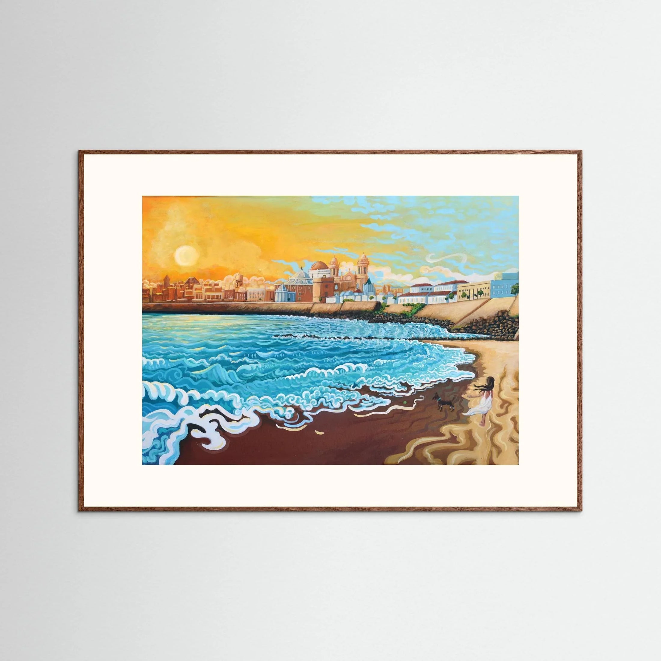 N212 - Cadiz - Framed Fine Art Paper Print