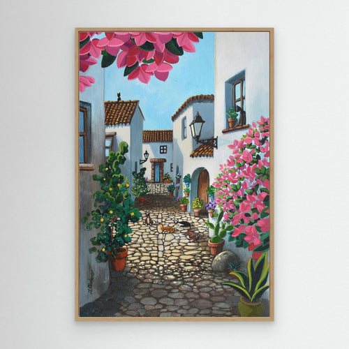 N214 -The Cats of Castellar  - Framed Canvas