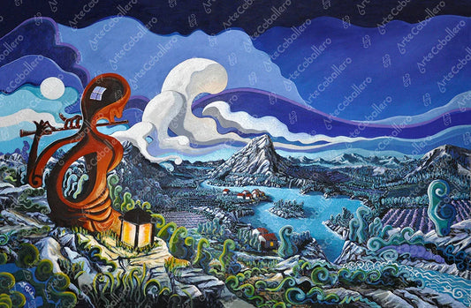 N40 - The Flute Player - Canvas