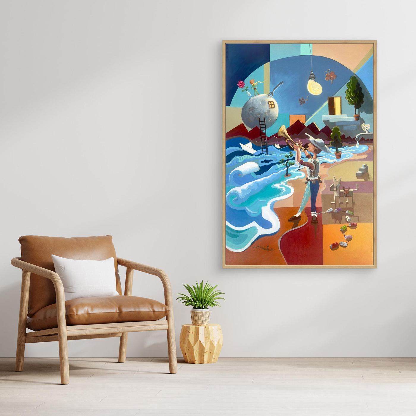N230 - The Theatre of Dreamers - Framed Canvas – Arte Caballero