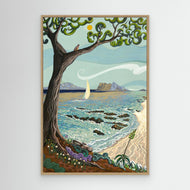 N236 - Las Playas de Estepona - Framed Canvas