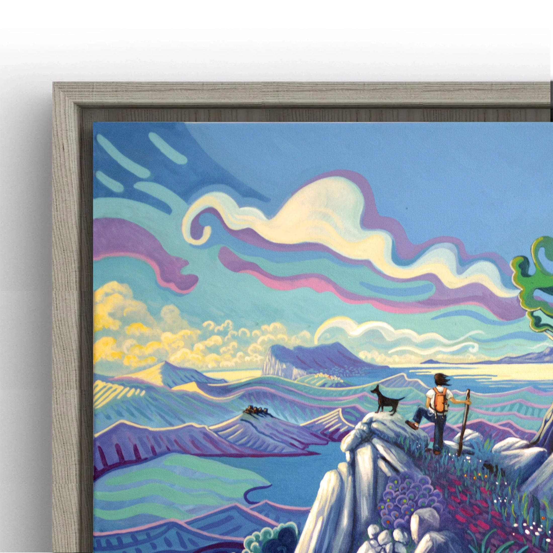 N61 - Trails of the Strait - Framed Canvas