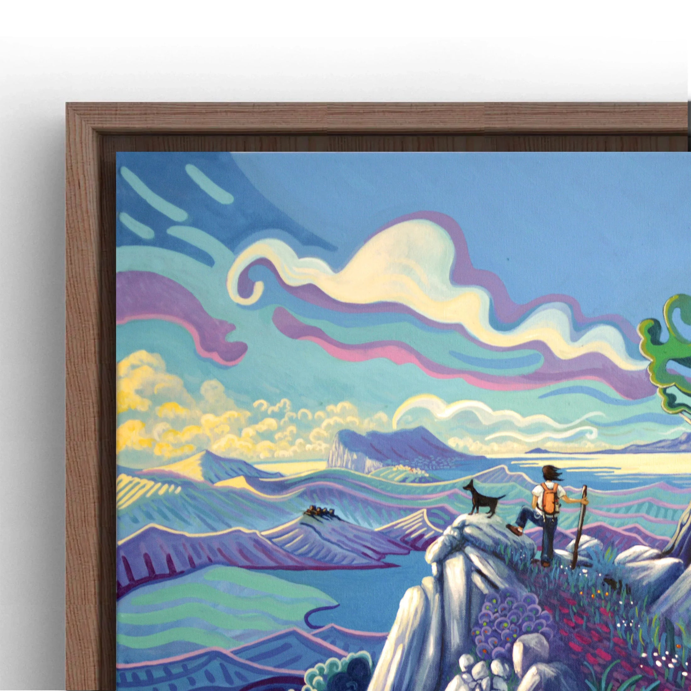 N61 - Trails of the Strait - Framed Canvas