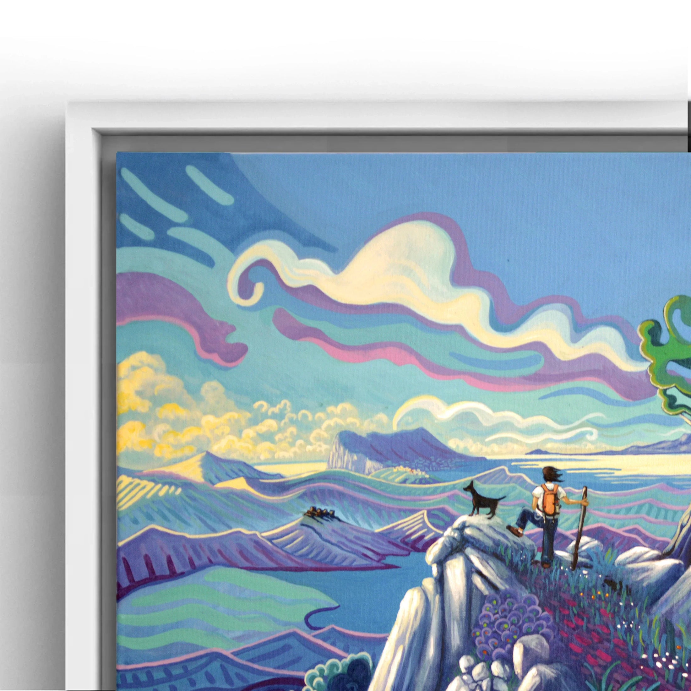 N61 - Trails of the Strait - Framed Canvas