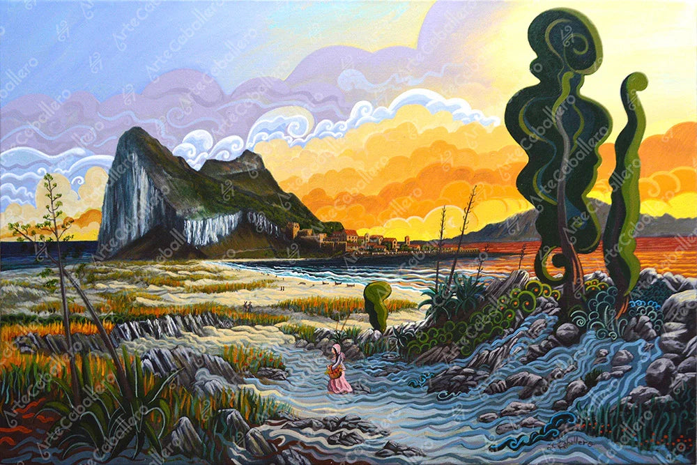 N63 - Gibraltar 1800s - Canvas