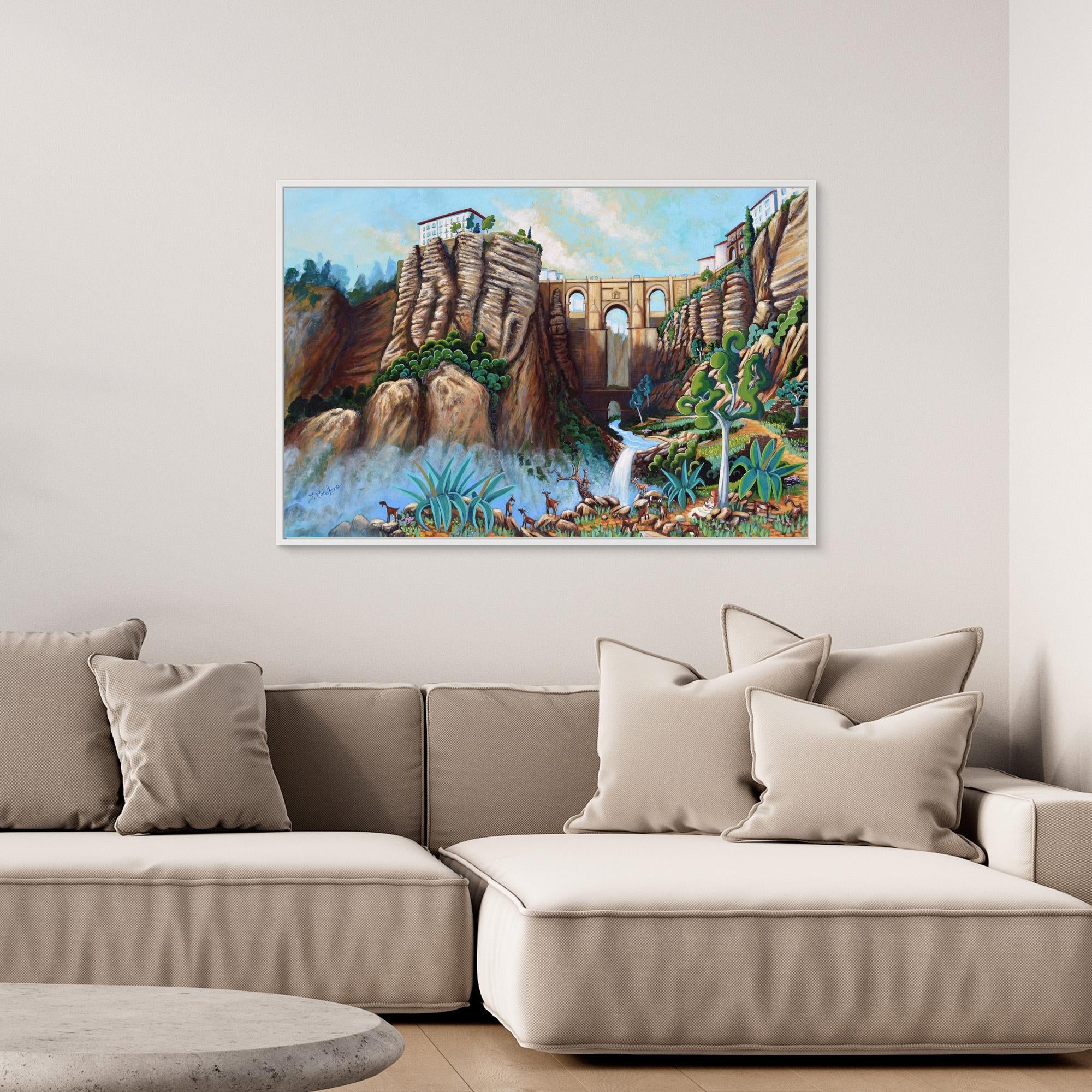N218 - Ronda - Framed Canvas Art Print