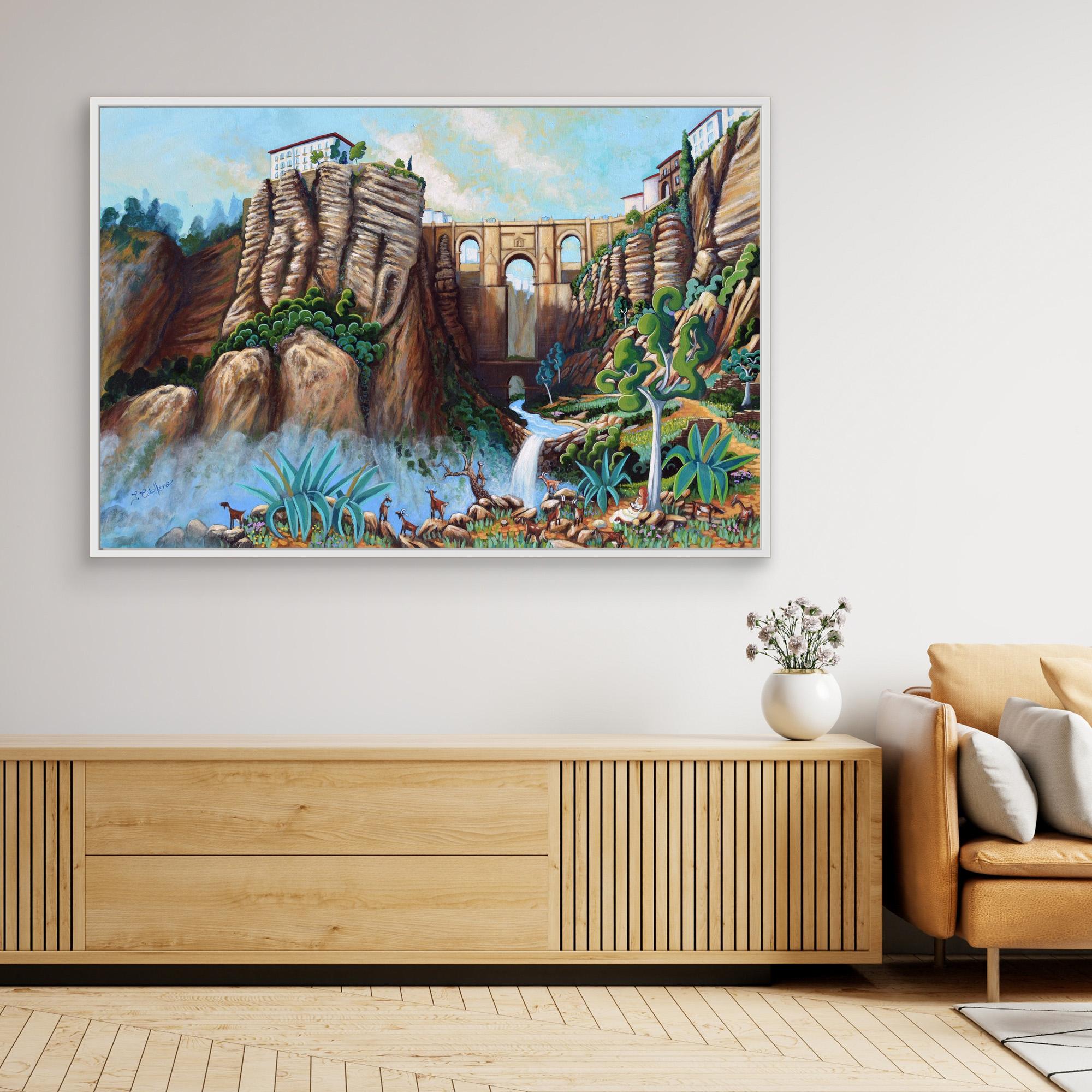 N218 - Ronda - Framed Canvas Art Print