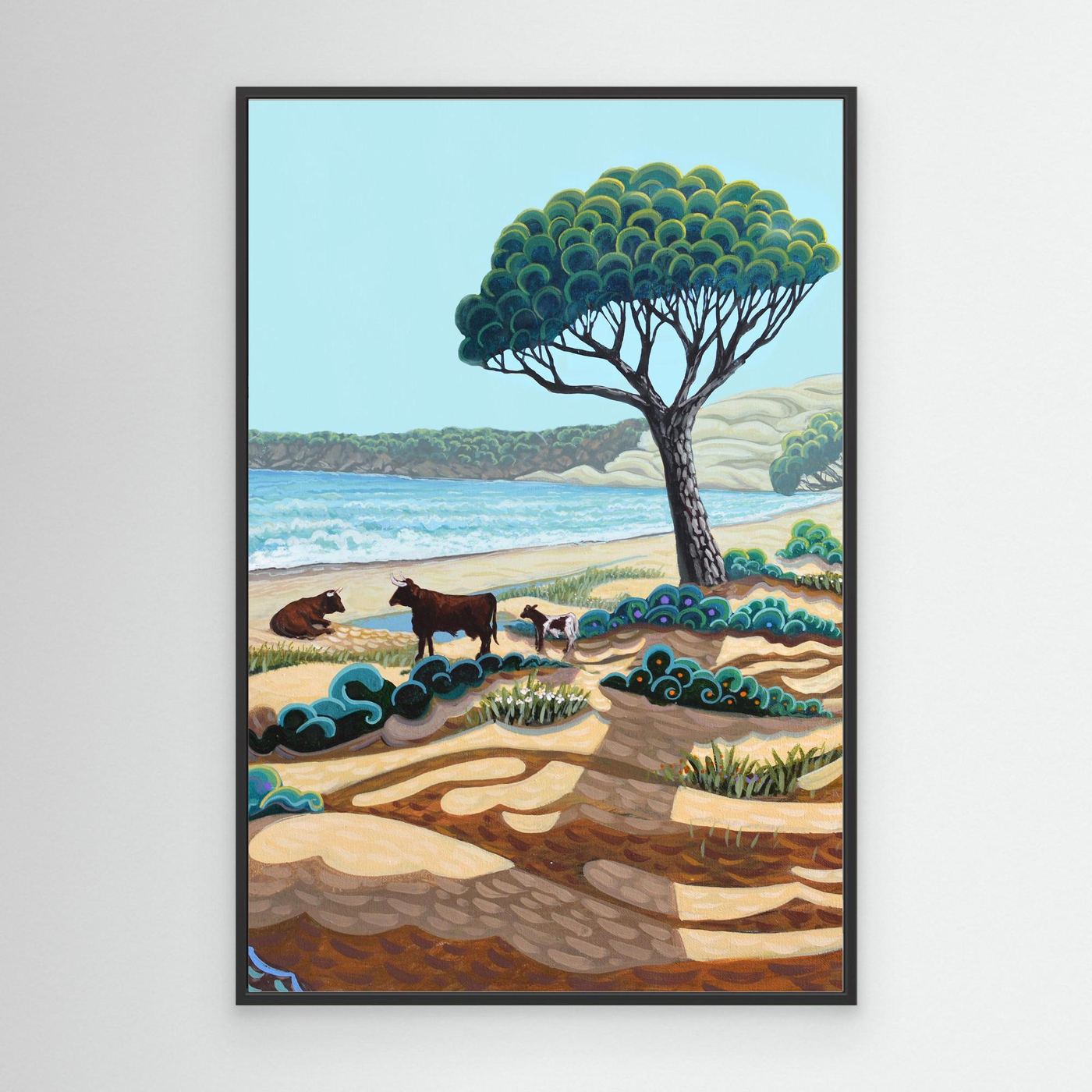 N3 - B - Costa de la Luz - Portrait - Framed Canvas