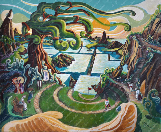 N82 - The Bonsai & the Sea of Fishtanks - Canvas