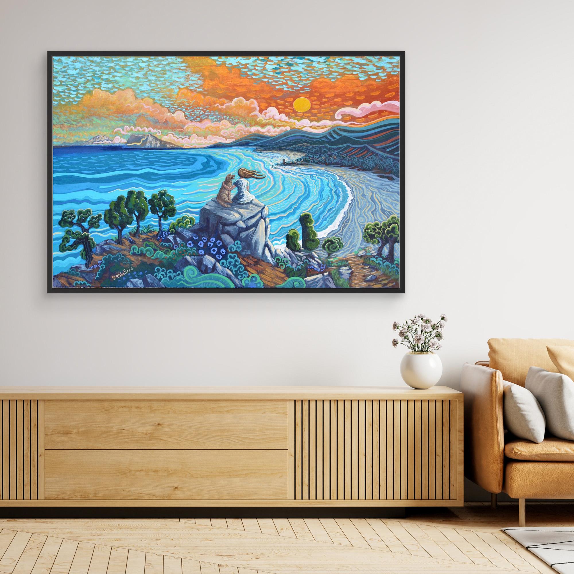 N2 - My Best Friend - Framed Canvas Art Print