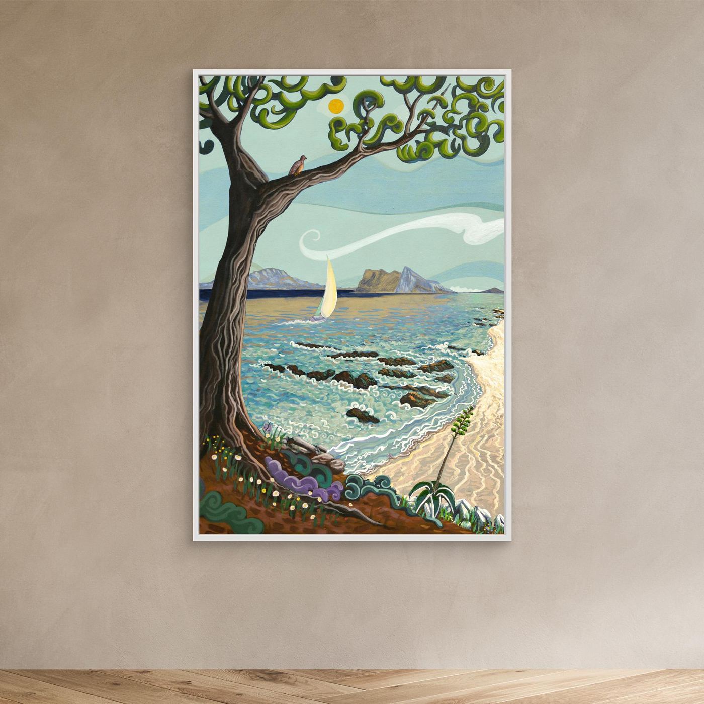 N236 - Las Playas de Estepona - Framed Canvas