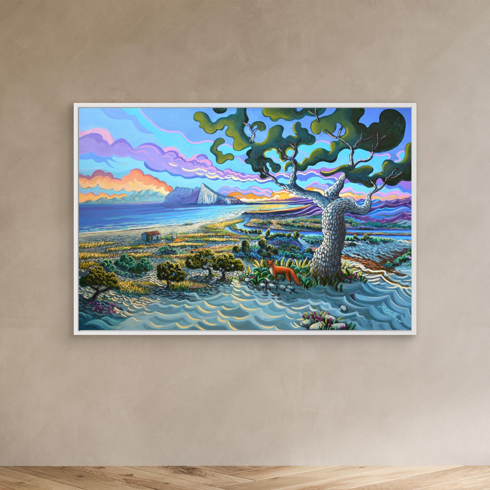 N135 - Bunker Beach - Reserva Natural del Guadalquiton - Framed Canvas
