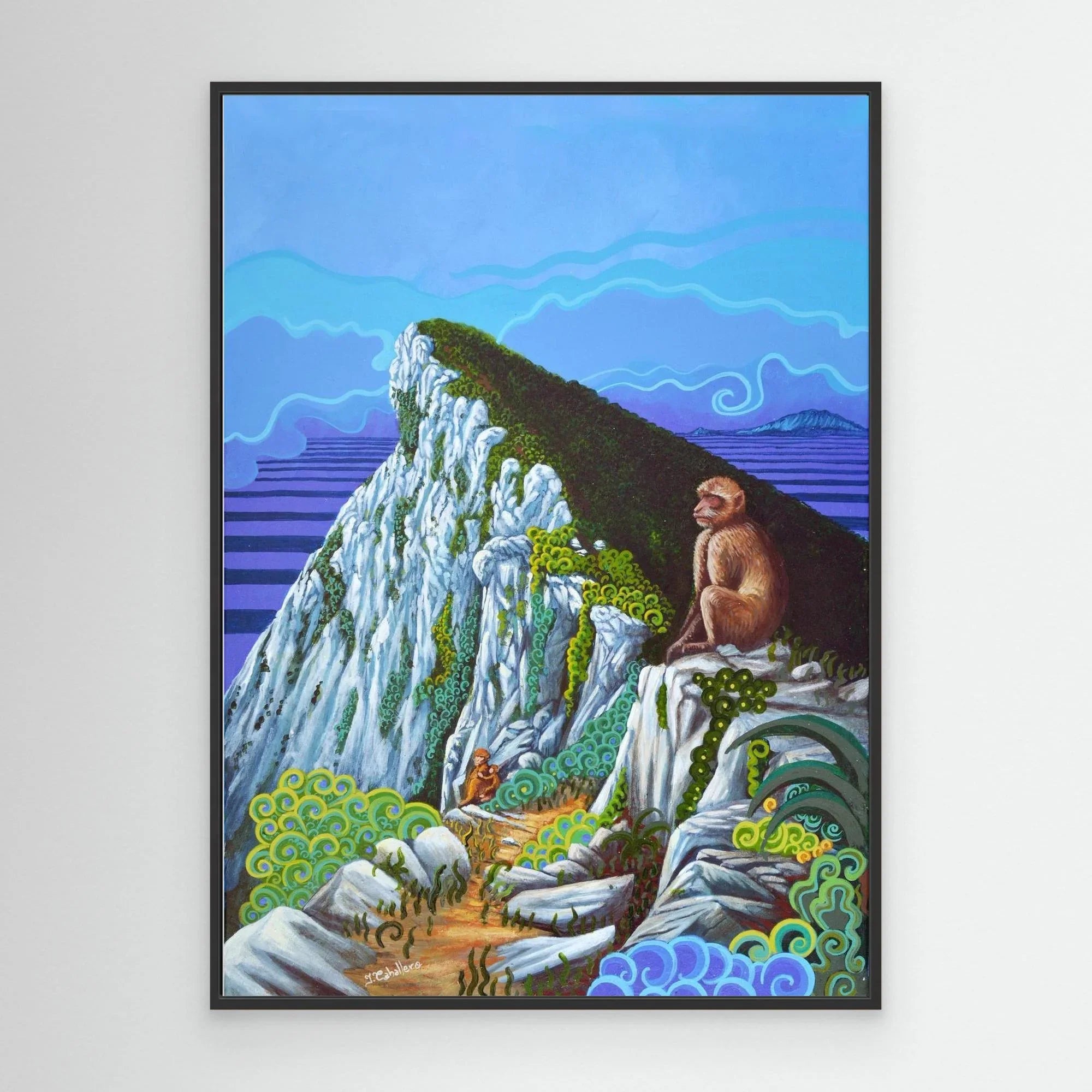 N19 - Top of the Rock - Framed Canvas Art Print
