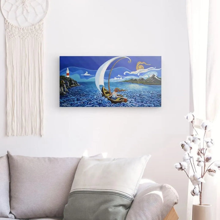 N41 - Sailing the strait - Canvas - Arte Caballero