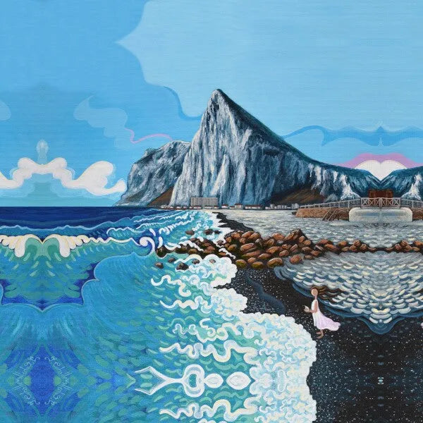 N206 - Por la orilla del Sardinero -  Framed Canvas