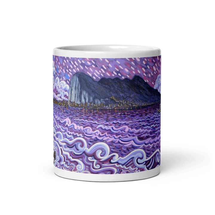 N7 - Purple night - Mug Panorama - Arte Caballero