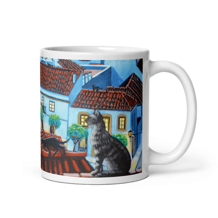 N11 Portrait -The cats of San Roque - Mug Panorama - Arte Caballero