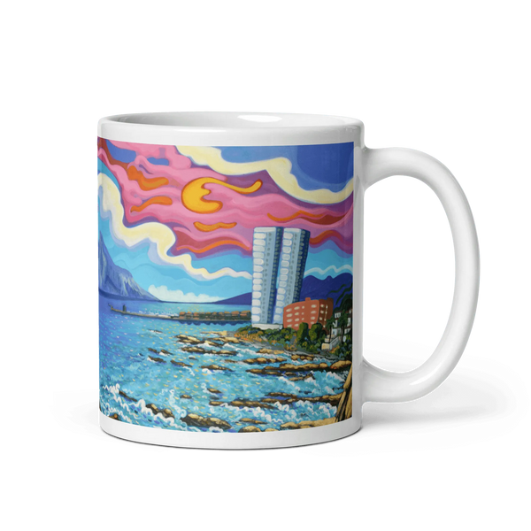 N140 - Sardine Beach - Mug Panorama - Arte Caballero