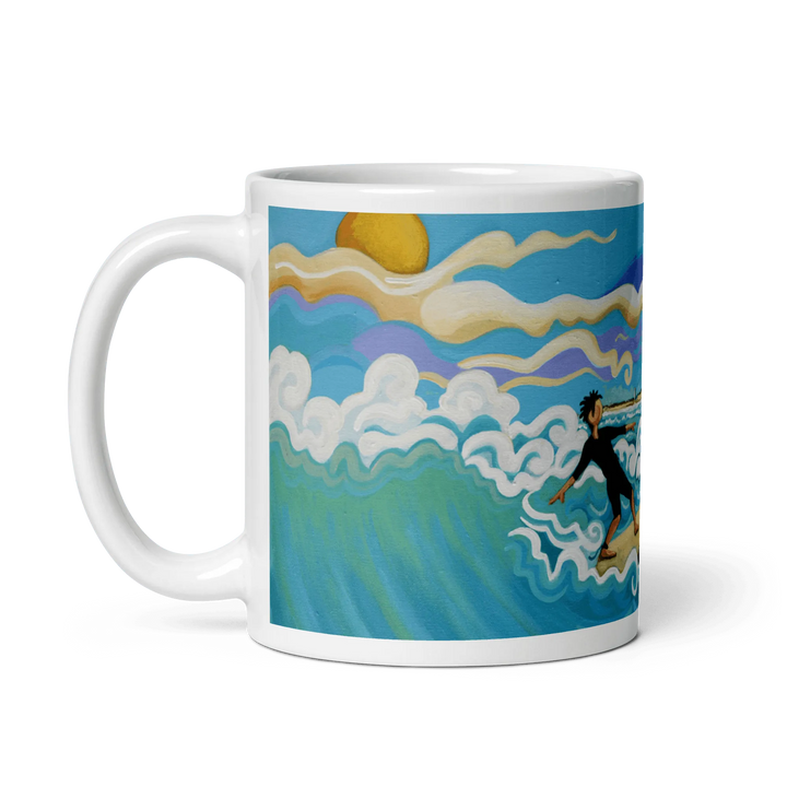 N204 - Surfing - El Palmar - Mug Panorama - Arte Caballero