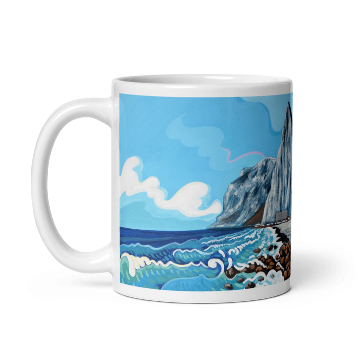 N206 - El Sardinero Beach - Mug Panorama - Arte Caballero