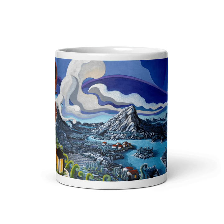 N40 - The flute player - Mug Panorama - Arte Caballero